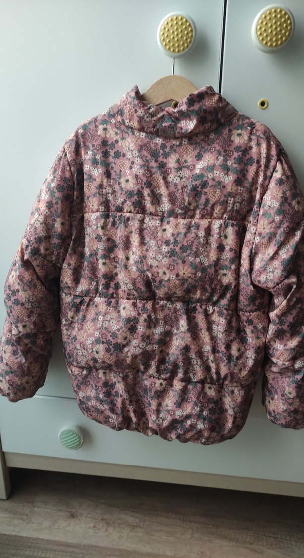 Bohem Stil Pastel Çiçek Desenli Kız Mont - Görsel 5