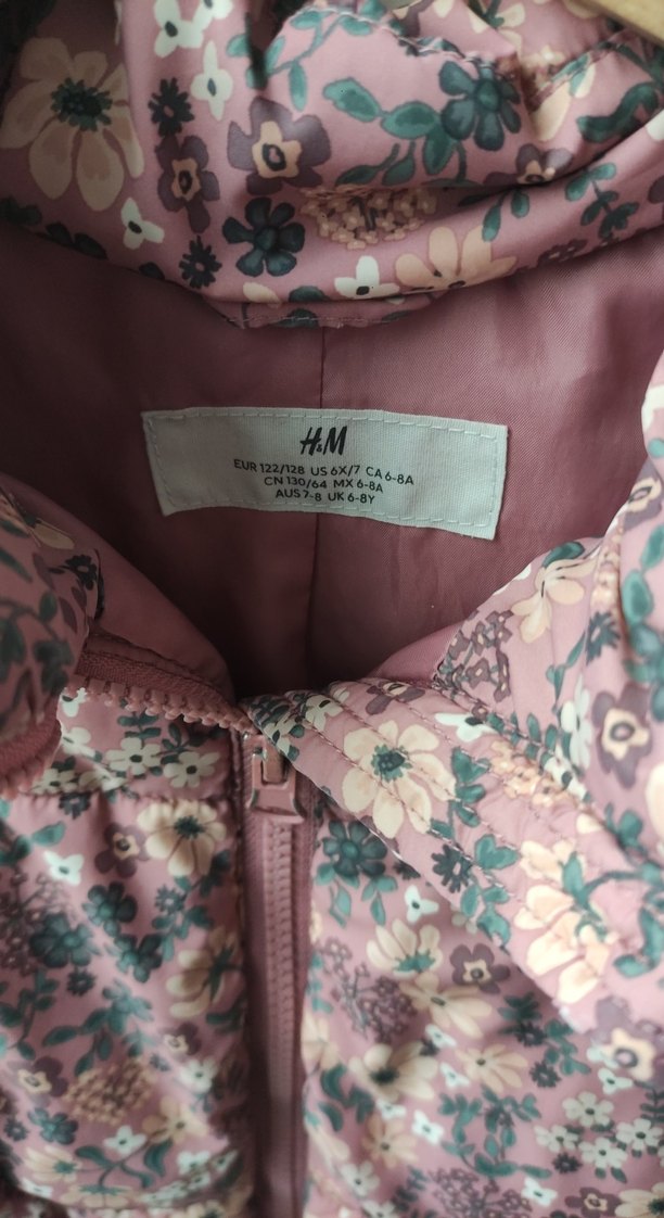 Bohem Stil Pastel Çiçek Desenli Kız Mont - Görsel 4