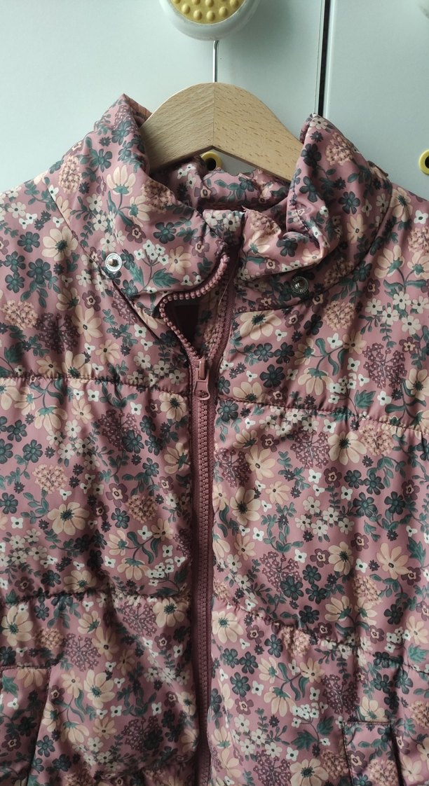 Bohem Stil Pastel Çiçek Desenli Kız Mont - Görsel 2