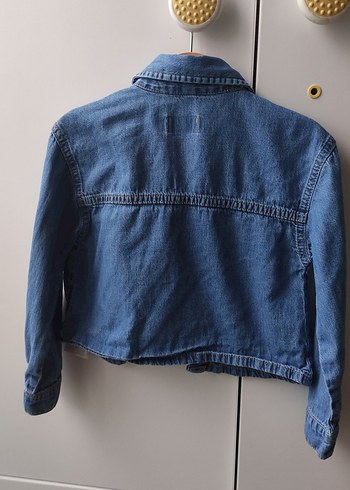 Kız Çocuk Mavi Denim Ceket - Görsel 4