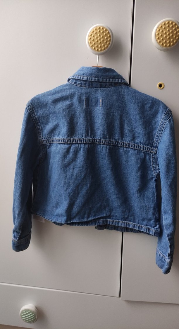 Kız Çocuk Mavi Denim Ceket - Görsel 4