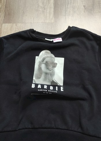 Kız Siyah Baskılı Sweatshirt - Görsel 2