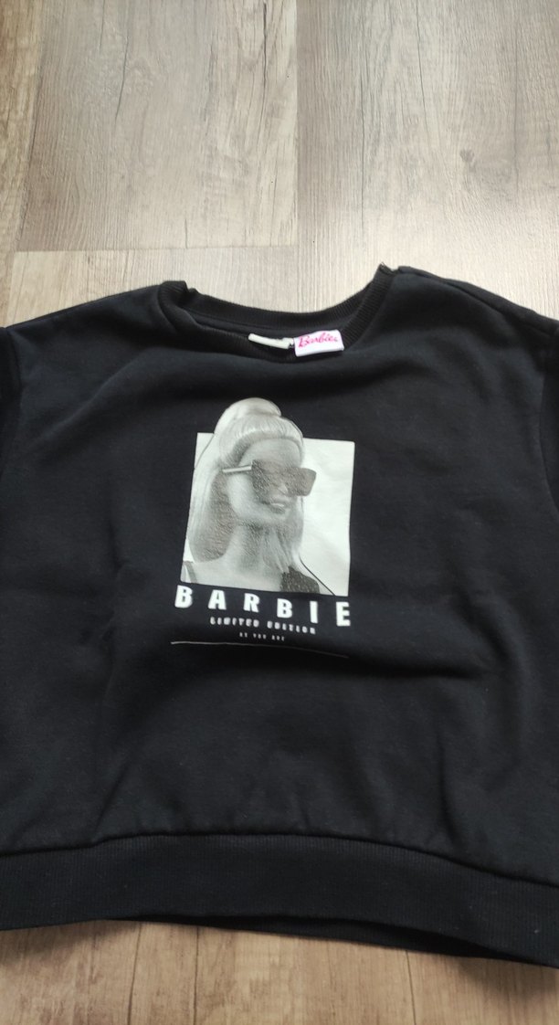 Kız Siyah Baskılı Sweatshirt - Görsel 2