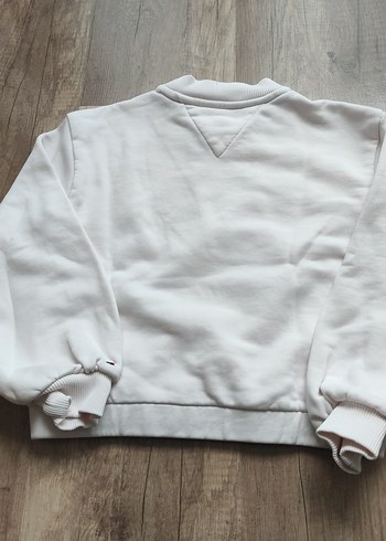 Kız Çocuk Beyaz Pul İşlemeli Sweatshirt - Görsel 3