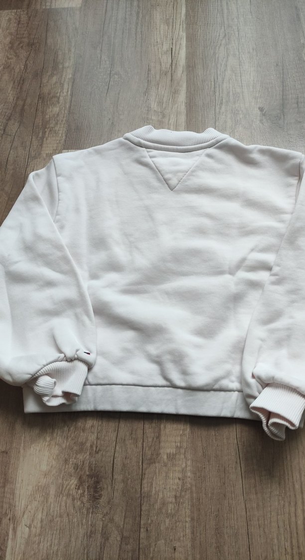 Kız Çocuk Beyaz Pul İşlemeli Sweatshirt - Görsel 3