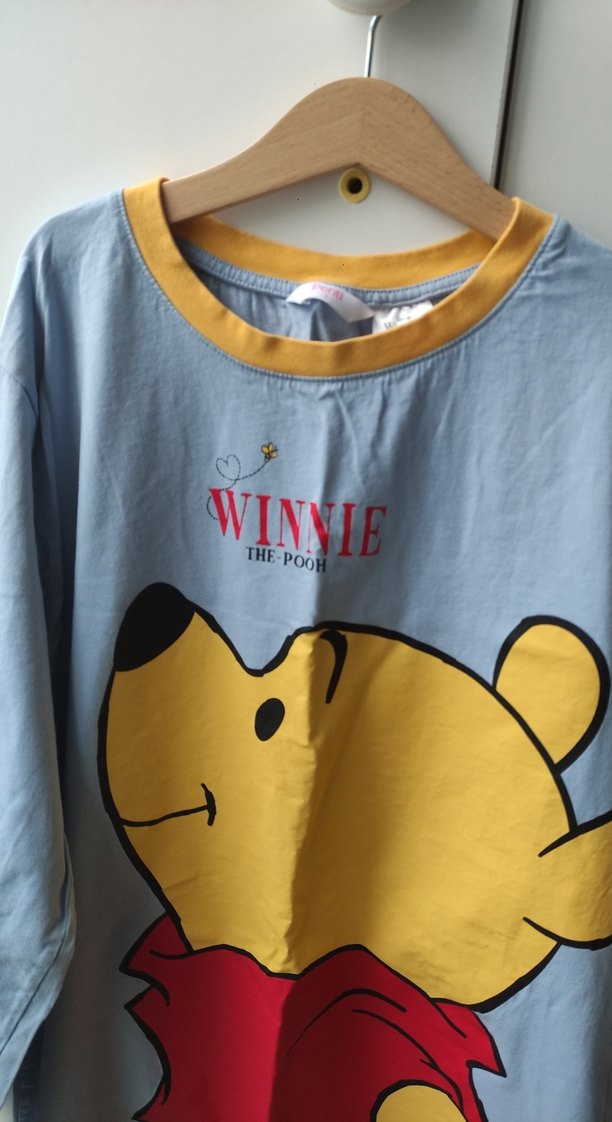 Uzun Kollu, Baskılı Mavi Emzirme Gecelik - Görsel 2