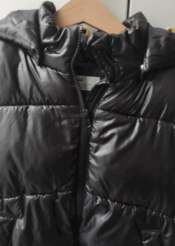 Kız Çocuk Siyah Şişme Ceket - Görsel 2