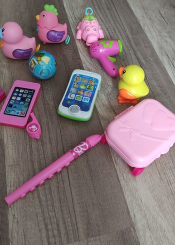  Beden Renkli Pembe Oyuncak Seti