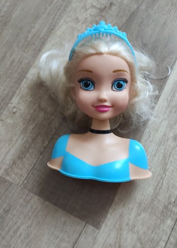 Mavi Taçlı Bebek Baş Figürü