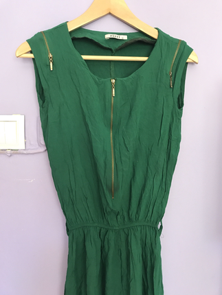 Markasız Ürün S beden yeşil elbise