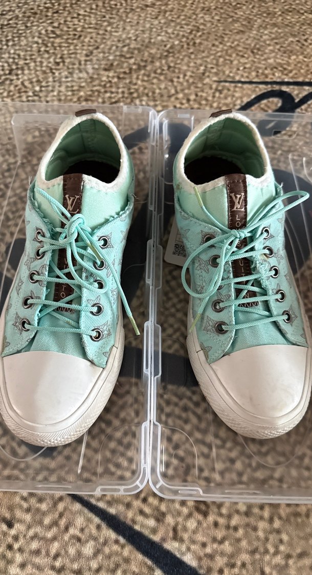 Turkuaz Bağcıklı Kadın Spor Ayakkabı - Görsel 3