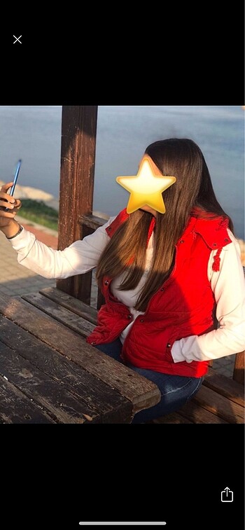 Şişme spor mont yelek lcw marka kırmızı