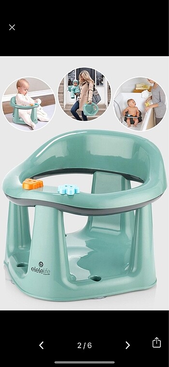 Diğer Bebek mama banyo oturacağı ek gıda elelife