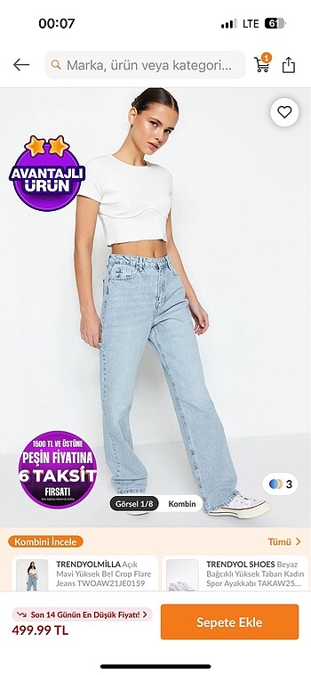 36 Beden mavi Renk Pantolon