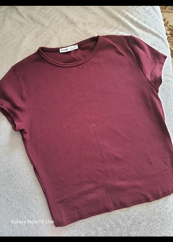 Bordo Kısa Kollu t-shirt - Görsel 2