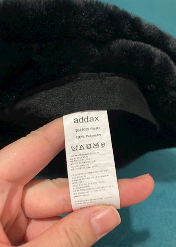 Addax ADDAX Kürk Detaylı siyah Kadın Şapka