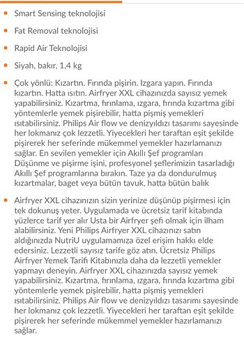 Philips Philips Kızartma ve Izgara Fritözü XXL HD9867
