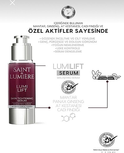 Diğer SAINT DE LUMİERE SIKILAŞTIRICI SERUM