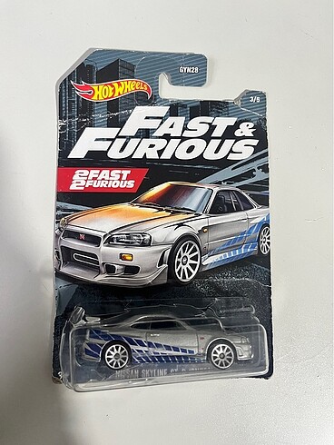 Hotwheels Fast and Furıous R34 GTR
