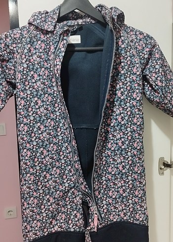 80 cm İsveç Marka Kız Bebek Çiçek Desenli Fermuarlı Tulumu. - Görsel 5