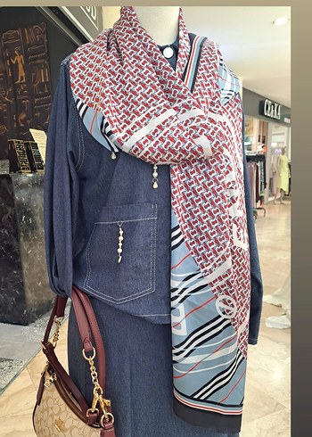 Kadın burberry Desenli Şal