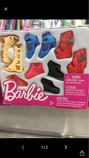 Barbıe son moda ayakkabı set