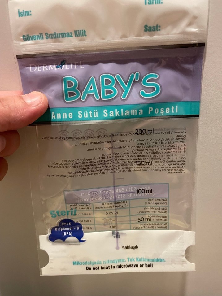 Dermolife Bebek Anne Sütü Saklama Poşeti - Görsel 4