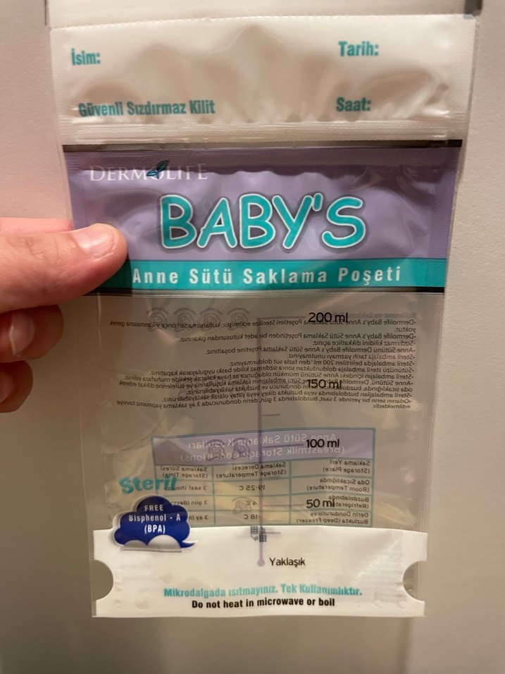 Dermolife Bebek Anne Sütü Saklama Poşeti - Görsel 3