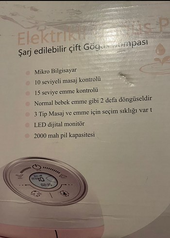 Pembe Elektrikli Göğüs Pompası Seti - Görsel 3