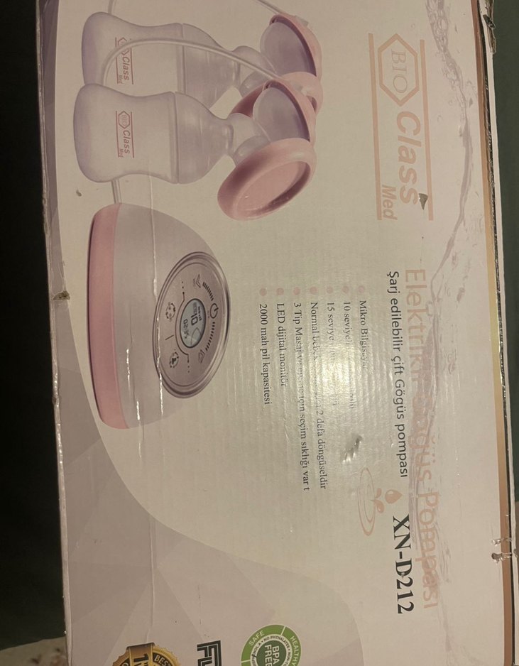 Pembe Elektrikli Göğüs Pompası Seti - Görsel 2