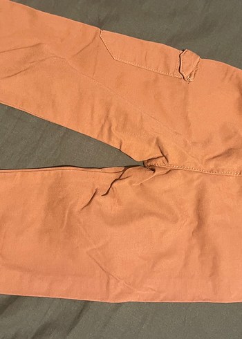 Bej Kemerli Kadın Keten Pantolon - Görsel 2