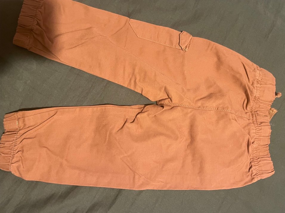 Bej Kemerli Kadın Keten Pantolon - Görsel 2