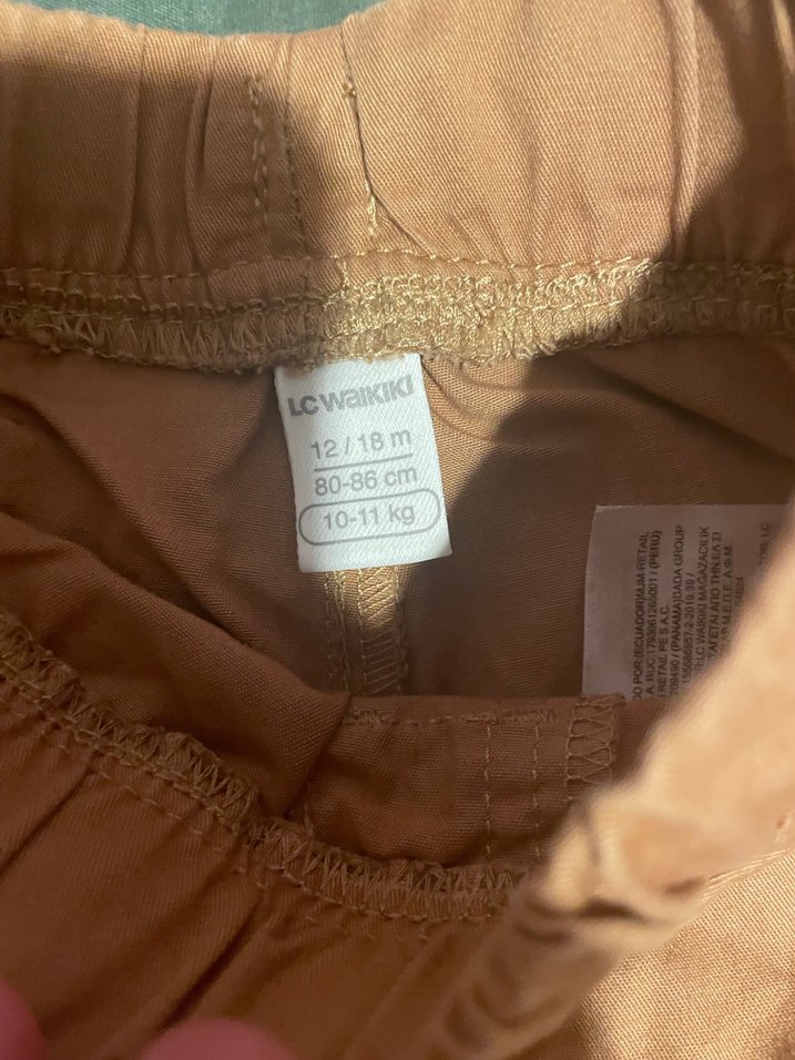 Bej Kemerli Kadın Keten Pantolon - Görsel 3