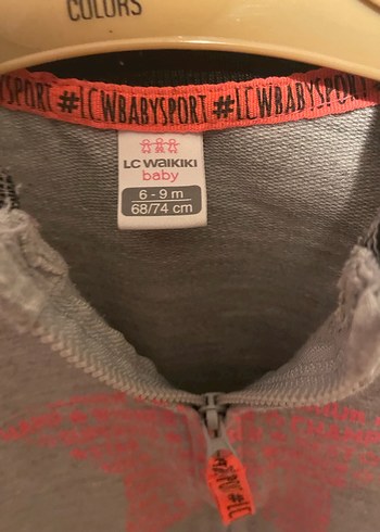 Kız Çocuk Gri Fermuarlı Sweatshirt - Görsel 2