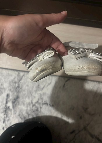 Kız Çocuk Beyaz Fiyonk Detaylı Babet - Görsel 2