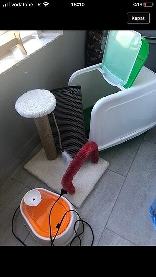 Kedi tuvaleti şelalesi Paspası
