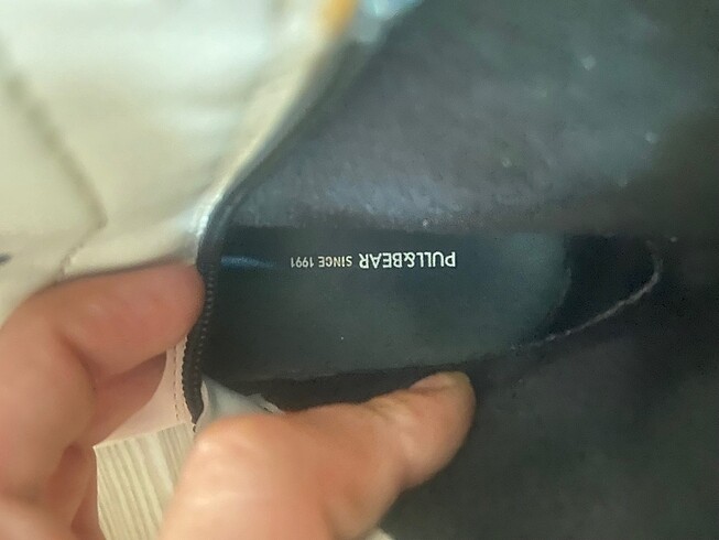 38 Beden beyaz Renk 1 kere giyilmiş bot pull And bear