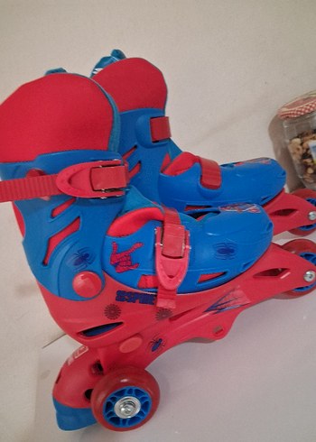 Spider-Man Renkli Mavi Erkek Kaykay Patenleri