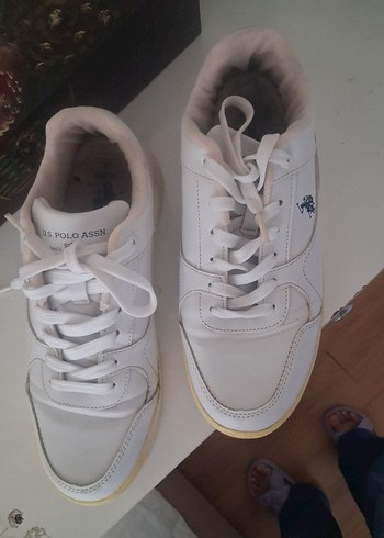 Beyaz U.S. POLO spor ayakkabısı - Görsel 3