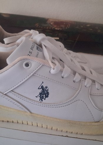 Beyaz U.S. POLO spor ayakkabısı - Görsel 2