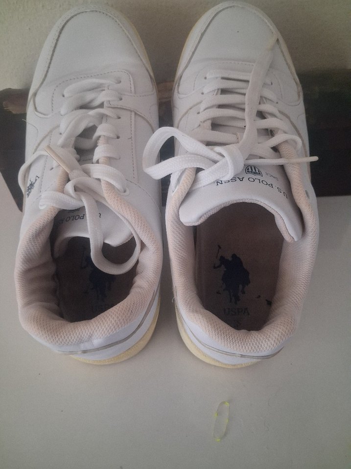 Beyaz U.S. POLO spor ayakkabısı - Görsel 5