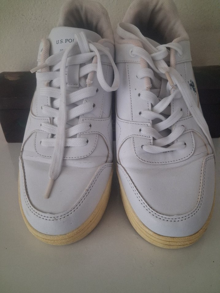 Beyaz U.S. POLO spor ayakkabısı - Görsel 4