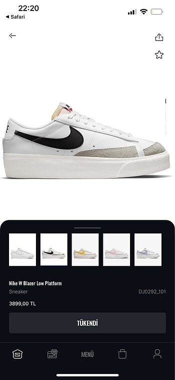 Nike blazer kadın ayakkabı