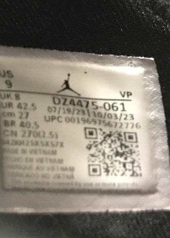 Nike Nike jordan mvp spor ayakkabı