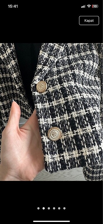 Zara Zara Kısa Crop Blazer Ceket