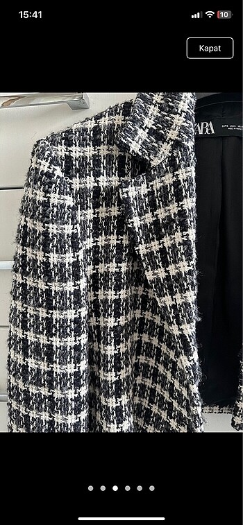 s Beden Zara Kısa Crop Blazer Ceket