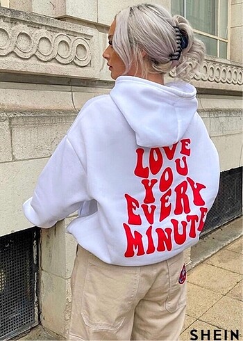 Beyaz Shein Sweatshirt
