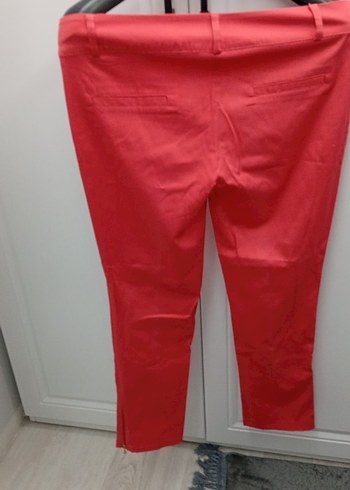 pembe kadın  Kumaş Pantolon - Görsel 3