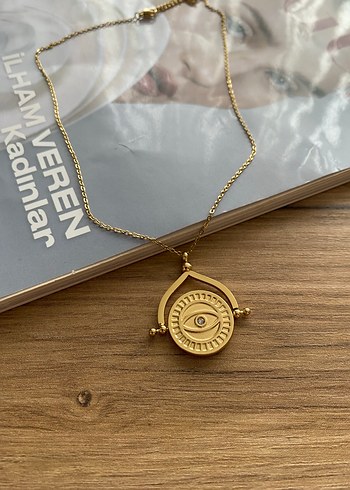 Uzun Zincirli Parlak Altın Kolye - Görsel 2