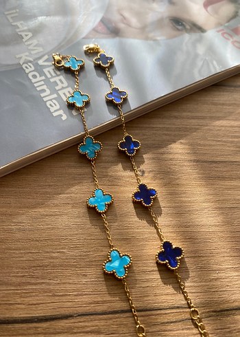 Bohem Mavi Boncuklu Kadın Bileklik - Görsel 2